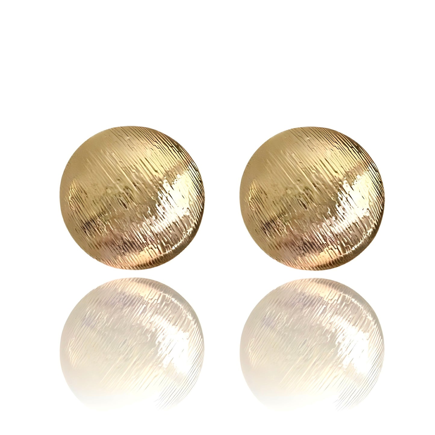 Trifari Textured Clip-On Earrings