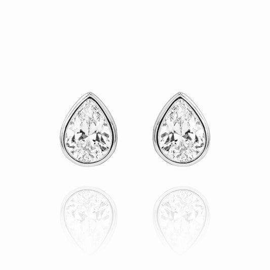 Silver Match Point Earrings