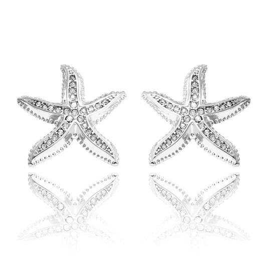Silver Étoile de Mer Earrings